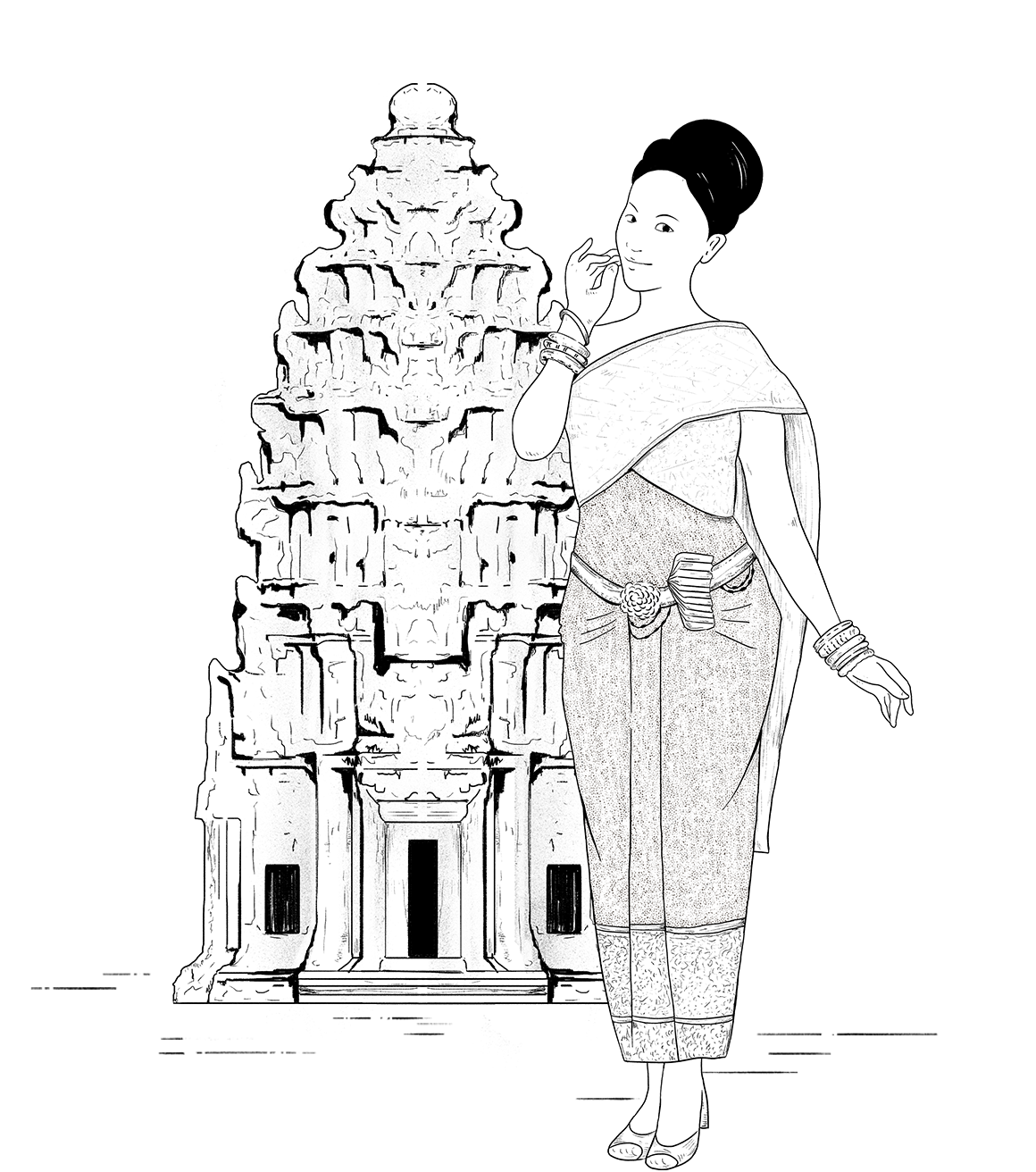 Cambodia illustration