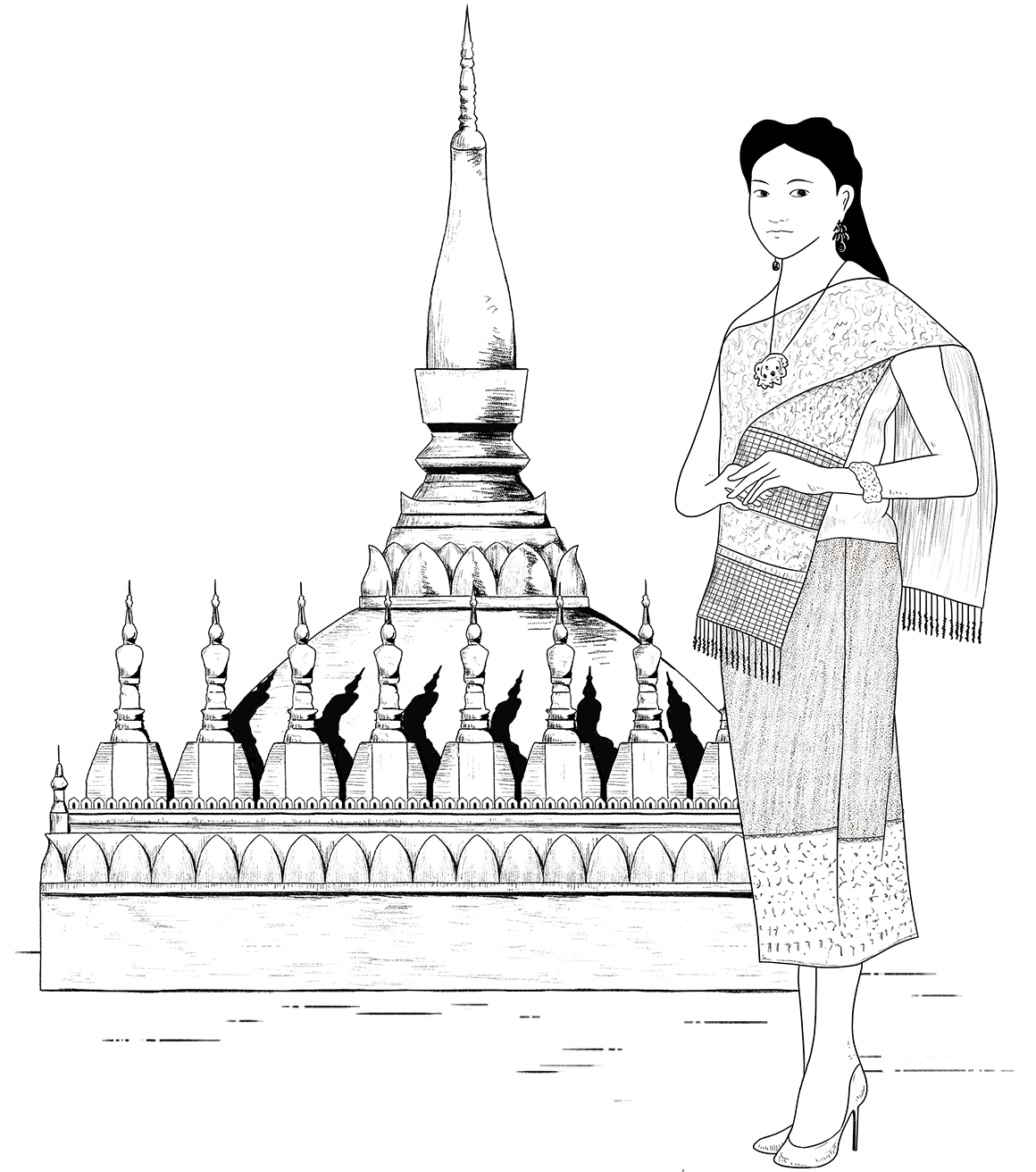 Laos illustration